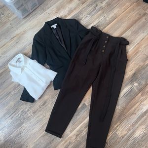 Forms suit 3 piece for women blazer slacks and button up